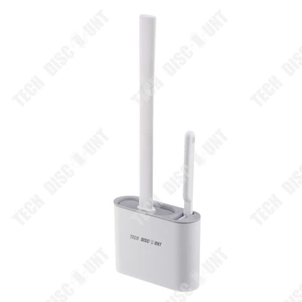 TD® Toalettborstsats 13 x 4 x 36 cm Designad med lock Installationsfri rengöring Kraftigt rengöringsmedel Separat bas