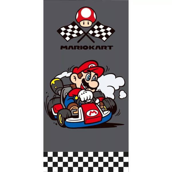 Badhandduk Mariokart Mario 70X140cm 100% bomull