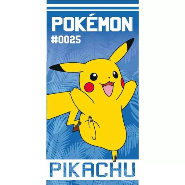 Badhandduk Pokemon Pikachu 70X140cm 100% bomull