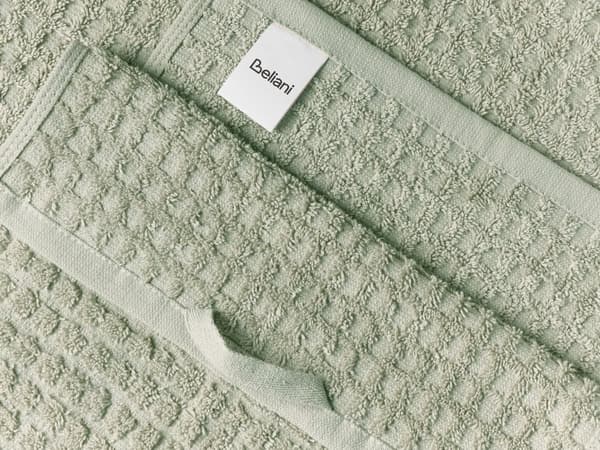 Håndklæder Beige bomuld Low Twist gæstehåndklæder og bademåtte Sæt med 9