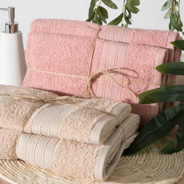 Bomuldshåndklæde ELMA 70x140 Eurofirany beige
