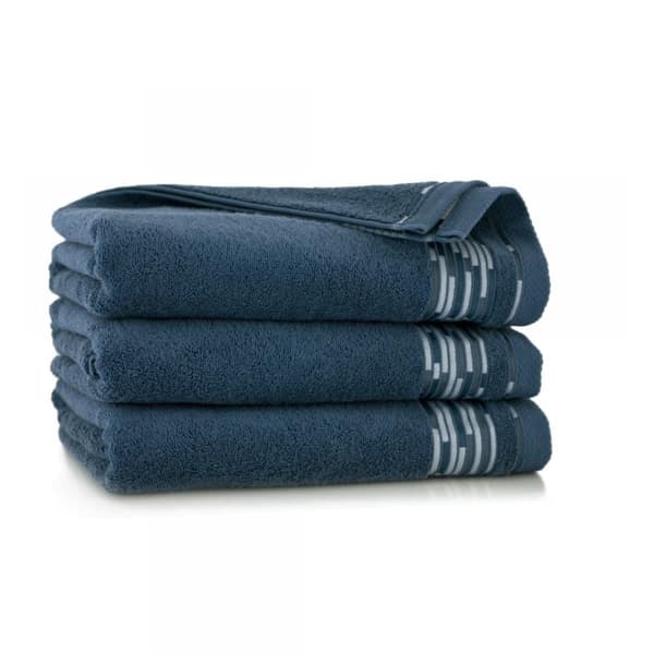 GRAFIK håndklæde 70x140 Zwoltex indigo