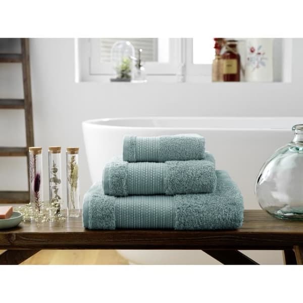 Maxi badhandduk GARANCE 100% ekologisk bomull 600 g-m² 90 x 150 cm färg Blå is.