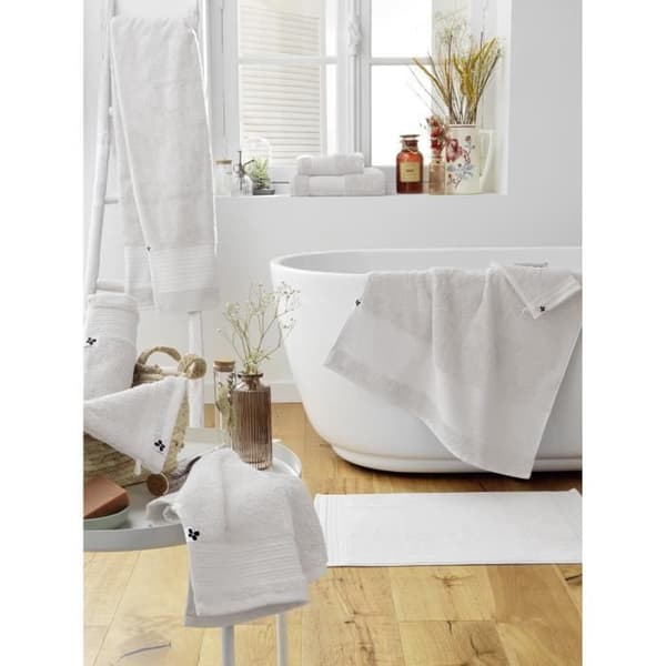 Maxi badhandduk GARANCE 100% ekologisk bomull 600 g-m² 90 x 150 cm färg Chantilly