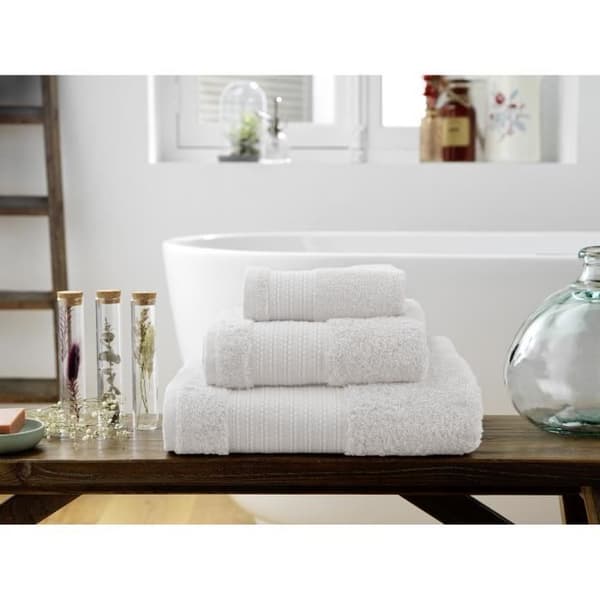 Maxi badhandduk GARANCE 100% ekologisk bomull 600 g-m² 90 x 150 cm färg Chantilly