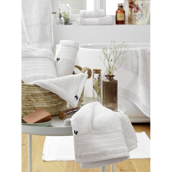 Duschhandduk "Garance" 70 x 130 cm / 100% Ekologisk Bomull / 600 gr/m² l'Effet Papillon - Garance Chantilly - Duschhandduk 70 x 130 cm
