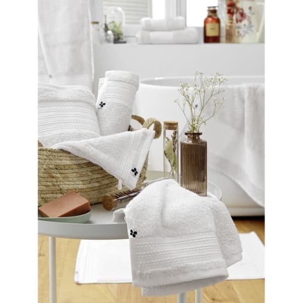 Badrumshandduk "Garance" 90 x 150 cm / 100% Ekologisk Bomull / 600 gr/m² l'Effet Papillon - Garance Chantilly - Badrumshandduk 90 x 150 cm - Ga