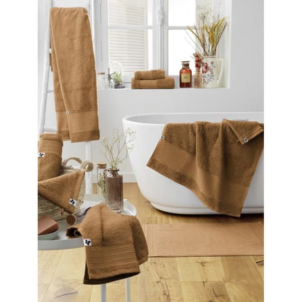 Duschhandduk "Garance" 70 x 130 cm / 100% Ekologisk Bomull / 600 gr/m² l'Effet Papillon - Garance Kamel - Duschhandduk 70 x 130 cm - Ga
