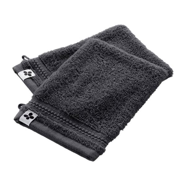 Set med 2 handdukar "Garance" 15 x 21 cm / 100% Ekologisk bomull / 600 gr/m² l'Effet Papillon - Garance Orage - Set med 2 handdukar