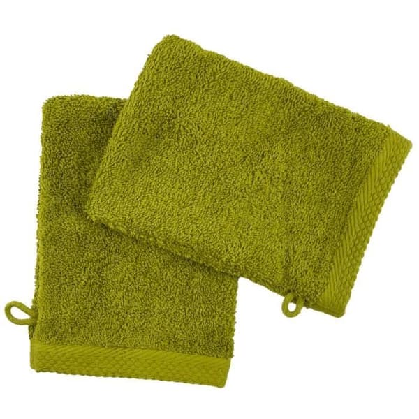 Set med 2 handdukar "Soft" 16 x 21 cm 100% Kammad bomull / 600 gr/m² - Soft Olive