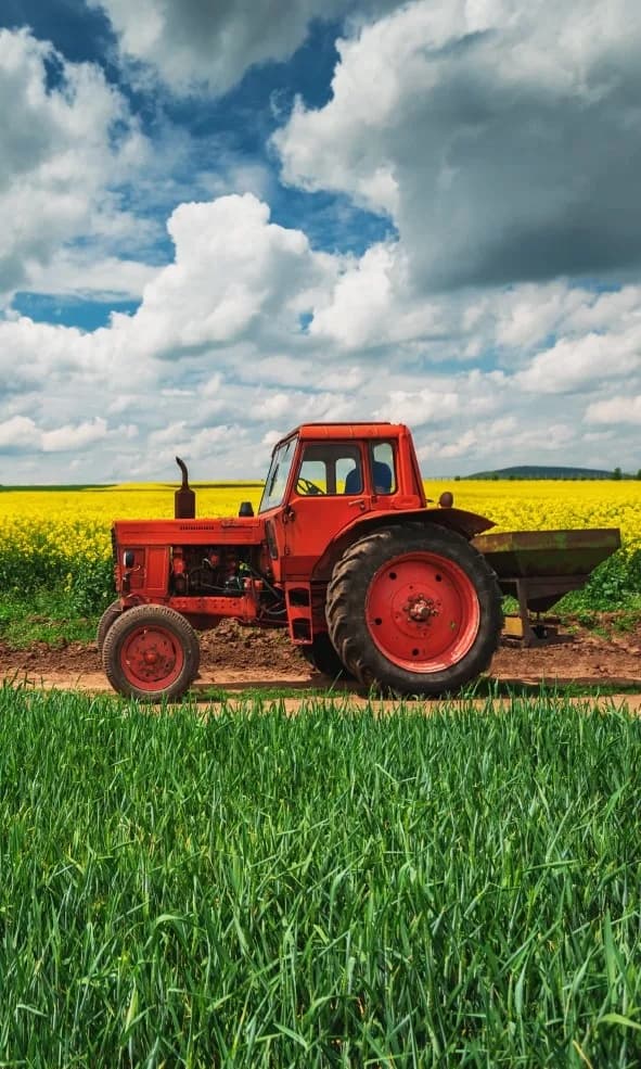Handduk Traktor 30x50cm Gästhandduk 100% Bomull