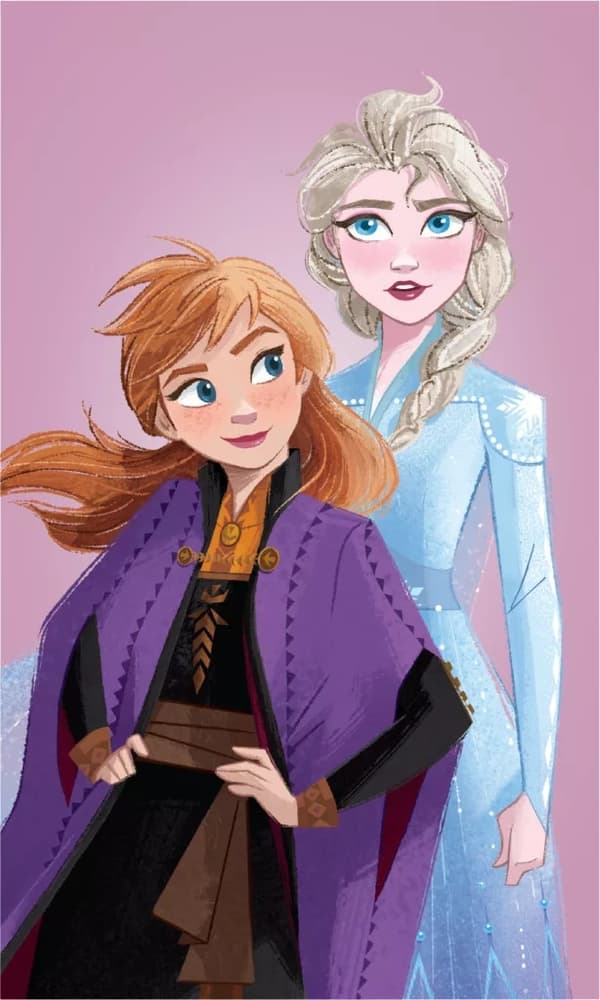 Handduk Disney Frost Anna och Elsa 30x50cm Gästhandduk 100% Bomull