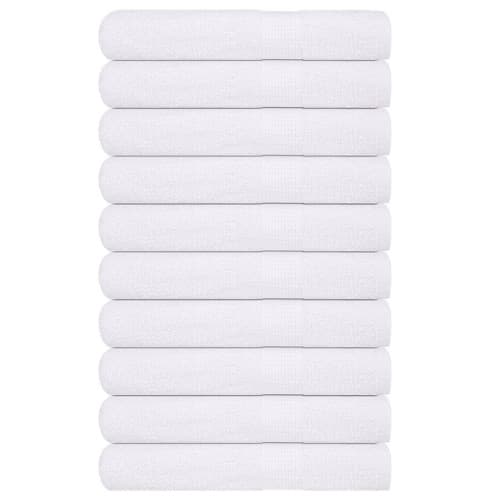 Bastuhanddukar 10 st vit 80x200 cm 360 gsm 100% bomull