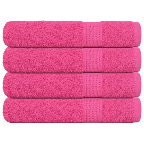 Handdukar 4 st rosa 100x200 cm 360 gsm 100% bomull