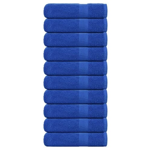 Badlakan 10 st blå 100x150 cm 360 gsm 100% bomull