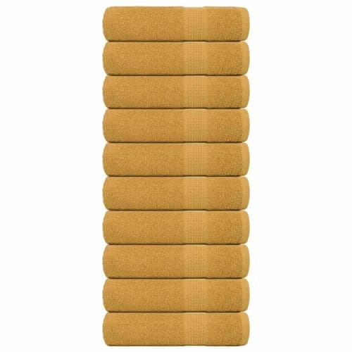 Badlakan 10 st guld 100x150 cm 360 gsm 100% bomull