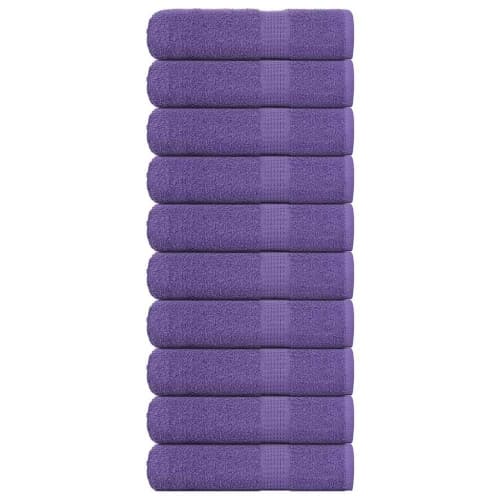 Badlakan 10 st lila 100x150 cm 360 gsm 100% bomull