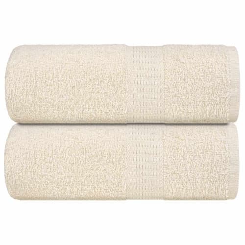 Gästhanddukar 2 st gräddvit 30x50 cm 360 gsm 100% bomull