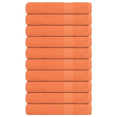 Bastuhanddukar 10 st orange 80x200 cm 360 gsm 100% bomull