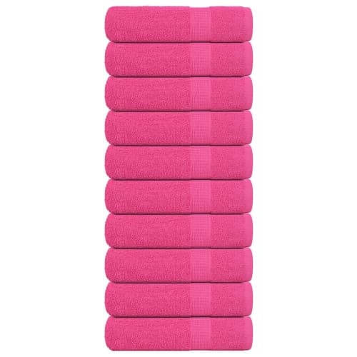 Badlakan 10 st rosa 100x150 cm 360 gsm 100% bomull