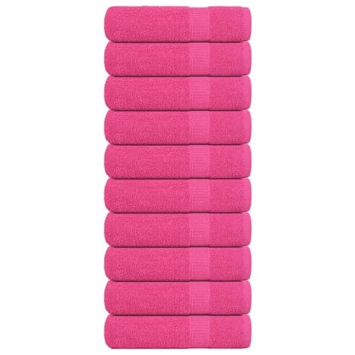 Handdukar 10 st rosa 50x100 cm 360 gsm 100% bomull