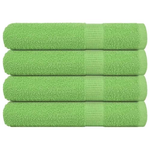 Bastuhanddukar 4 st äppelgrön 80x200 cm 360 gsm 100% bomull