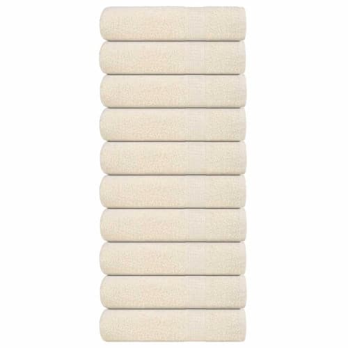 Badlakan 10 st gräddvit 100x150 cm 360 gsm 100% bomull