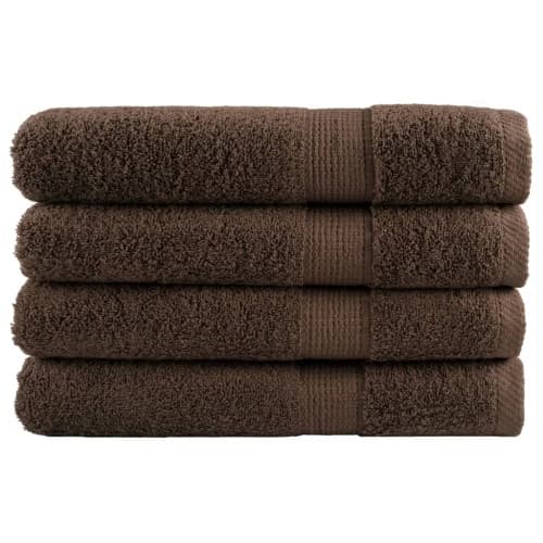 Premium bastuhanddukar SOLUND 4 st brun 80x200cm 600gsm