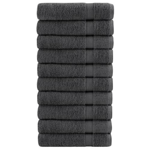 Premium badhanddukar SOLUND 10 st antracit 70x140cm 600gsm