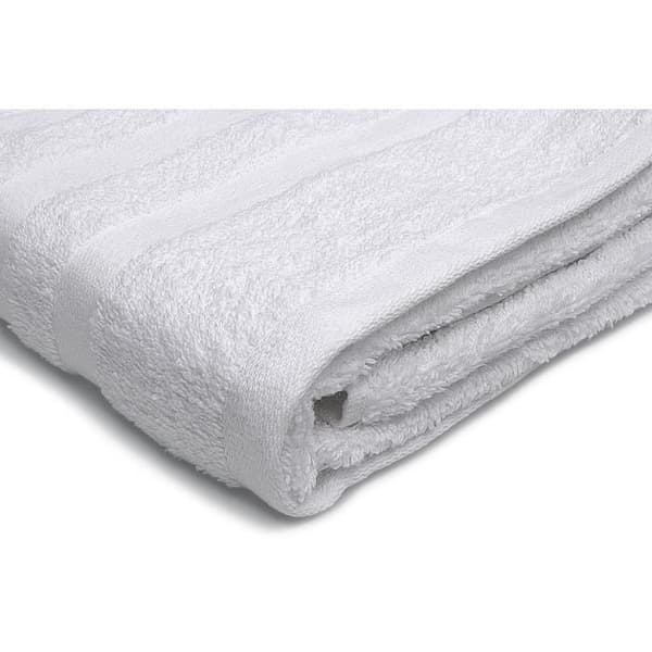 Pack av 2 handdukar - LOVELY HOME - 2 Duschhanddukar 70 x 140 cm - Vit