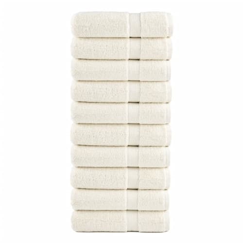 Premium handdukar SOLUND 10 st gräddvit 50x100 cm 600 gsm