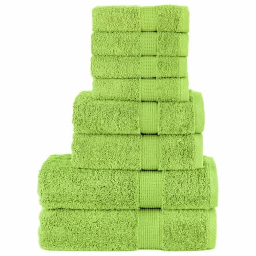 Premium handdukar 8 st SOLUND äppelgrön 600 gsm
