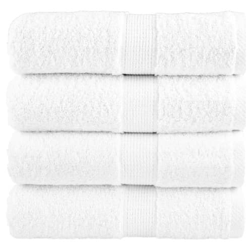 Premium gästhanddukar SOLUND 4 st vit 30x30cm 600gsm