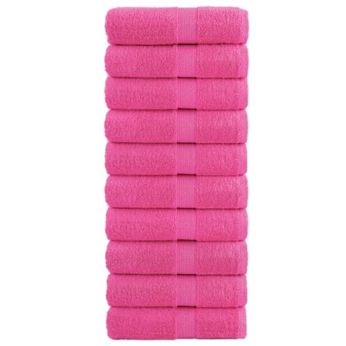 Premium gästhanddukar SOLUND 10 st rosa 30x30 cm 600 gsm