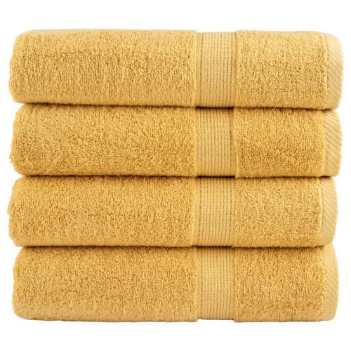 Premium handdukar SOLUND 4st guld 50x100cm 600gsm