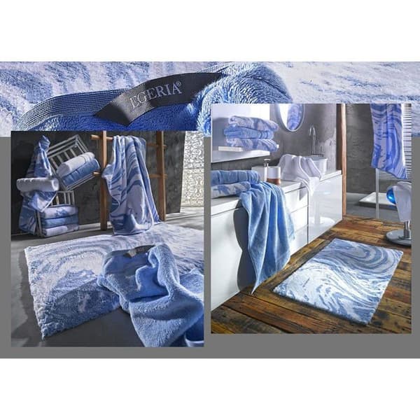 Egeria badset - 60100-072 - 072 Marmormönster badhandduk och badmatta set 60 x 100 cm