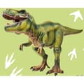 Miniatyrbild 2 av 4: BrandMac ApS Dinosaur T-Rex Handduk 70x140 CM Cotton Beach Bath Tyrannosaurus Dino