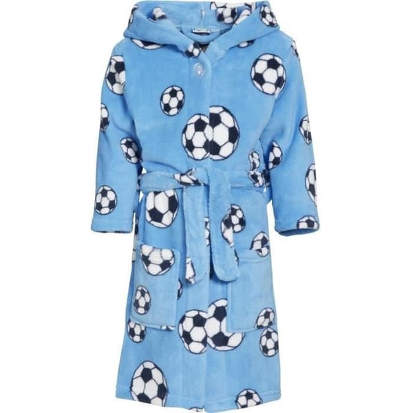 Playshoes Soccerjunior badrock i fleece blå