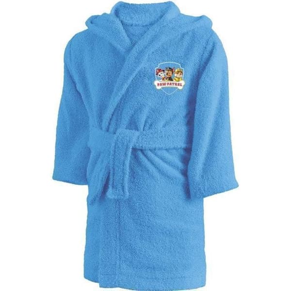 Morgonrock med huva för barn 100 % bomull Paw Patrol - OMYDREAM - 2/4 år - Blå - Naturlig - Inomhus