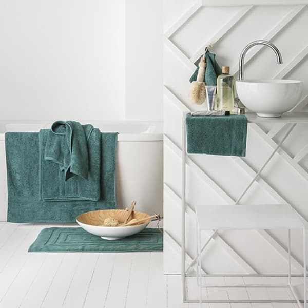 Gästhandduk - IDAG - Emerald - 30 x 50 cm - 100% bomullssvamp - Tvättbar