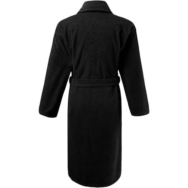 JP 1880 Herr stora storlekar Frotté Badrock Sjalkrage Bomullstyg Svart 4XL 702388 10-4XL
