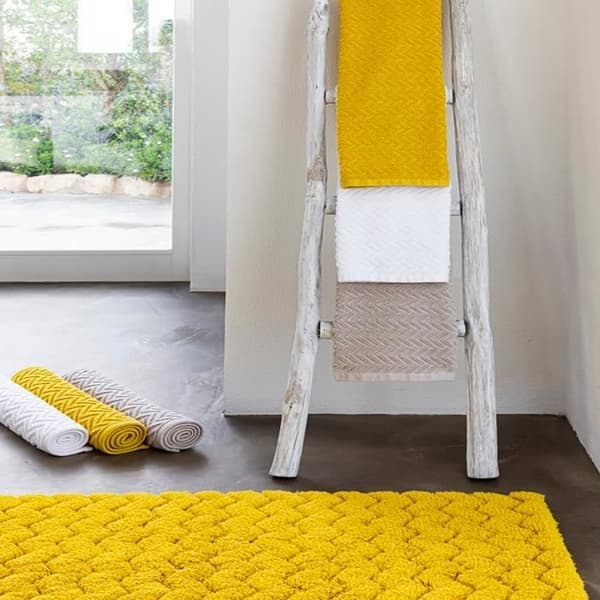 Chevron badset - Blå - 50x100 cm