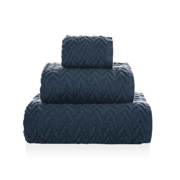 Chevron badset - Blå - 50x100 cm