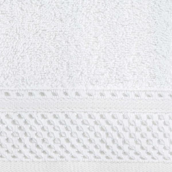 Eurofirany - 361021 - Carlo Set med 3 och 6 absorberande badlakan 100 % bomull 580 g/m Vit 50 x 90 cm