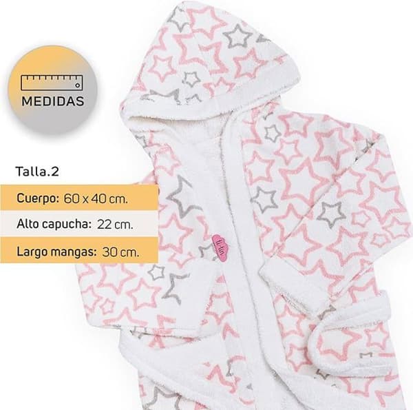 Barnrok - TI-TIN - Stjärnmönster - Mjuk - Absorberande - 1 till 2 år