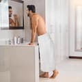 Miniatyrbild 3 av 4: Set med badlakan - UTOPIA TOWELS - 2 delar - 90x180 cm - 100% Bomull - Vit