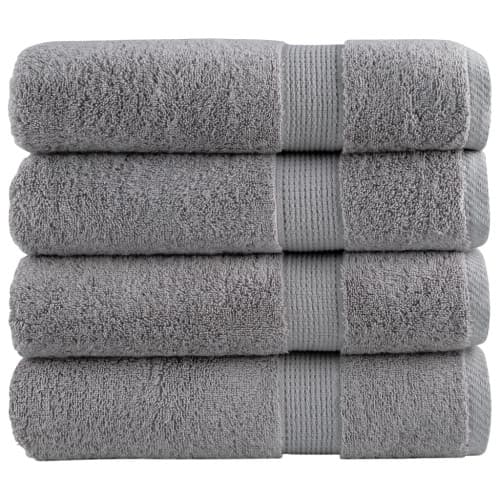 Premium handdukar SOLUND 4st grå 50x100cm 600gsm