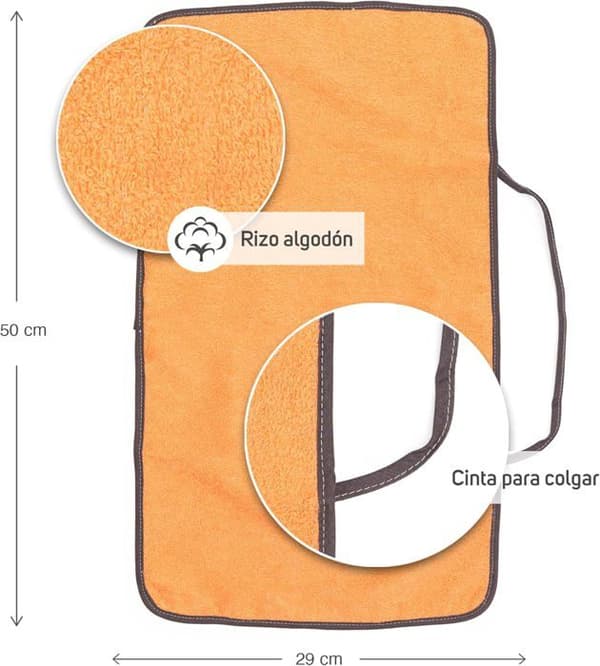 TI-TIN | Paket med 4 Frottéhanddukar 90% Bomull 10% Polyester | 40x70 cm