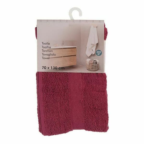 Badhandduk Berilo 5313 Rödbrun 80 % bomull 20 % Polyester 70 x 0,5 x 130 cm (3 antal)