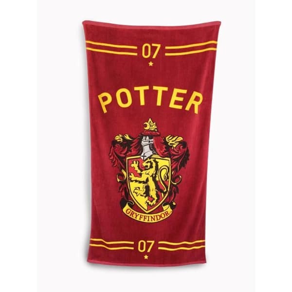 Handduk - HARRY POTTER - Quidditch 07 - 75 x 150 cm - Bomull - Röd